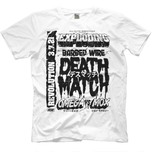 케니 오메가 vs. 존 목슬리[Exploding Barbed Wire Death Match]커스텀 티셔츠