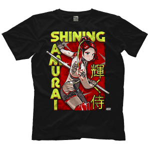 히카루 시다[SHINING SAMURAI ANIME]AEW 커스텀 티셔츠