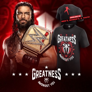 로만 레인즈[Greatness Amongst You GOAT]WWE 정품 티셔츠 (11월 16일)